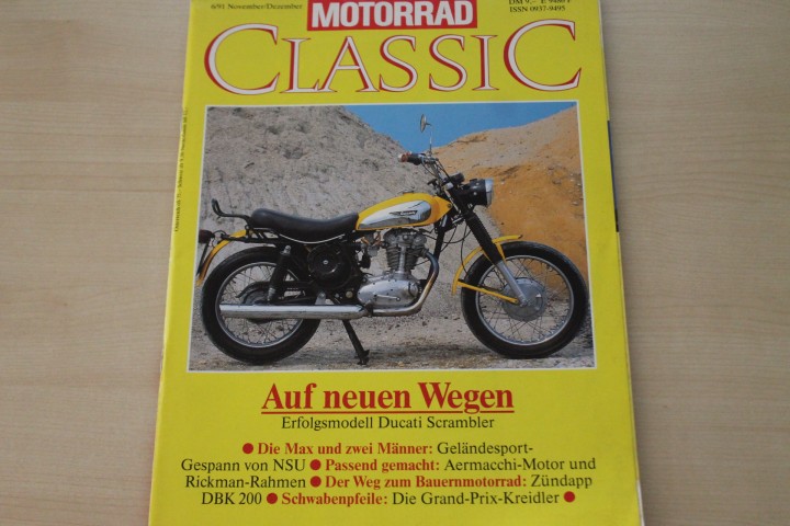 Deckblatt Motorrad Classic (06/1991)